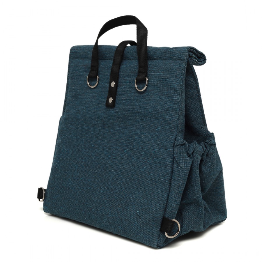Deepteal Backpack with Black Straps