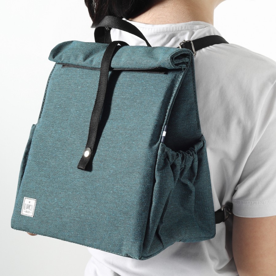 Deepteal Backpack with Black Straps