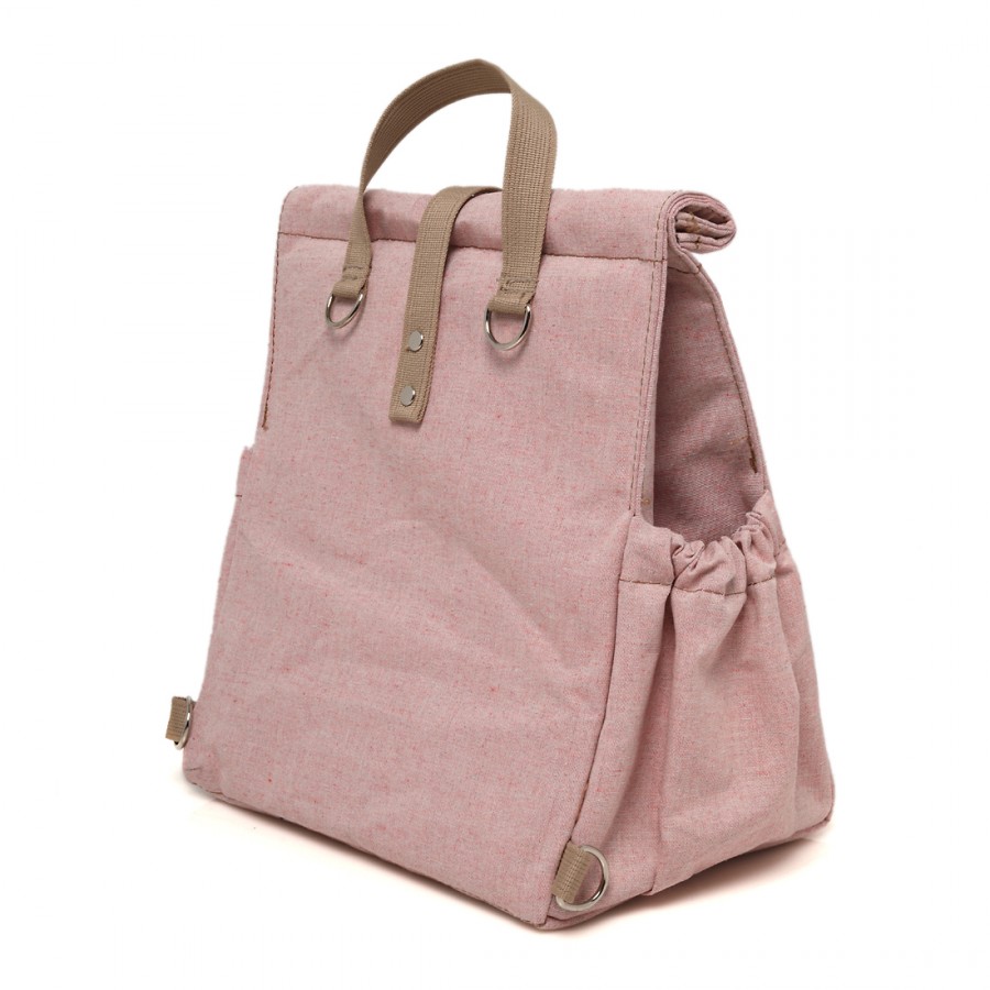 Rose Backpack with Beige Straps