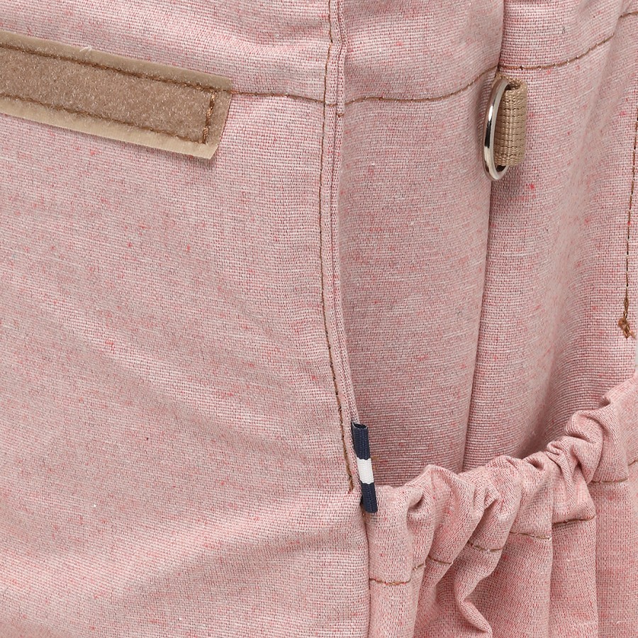 Rose Backpack with Beige Straps