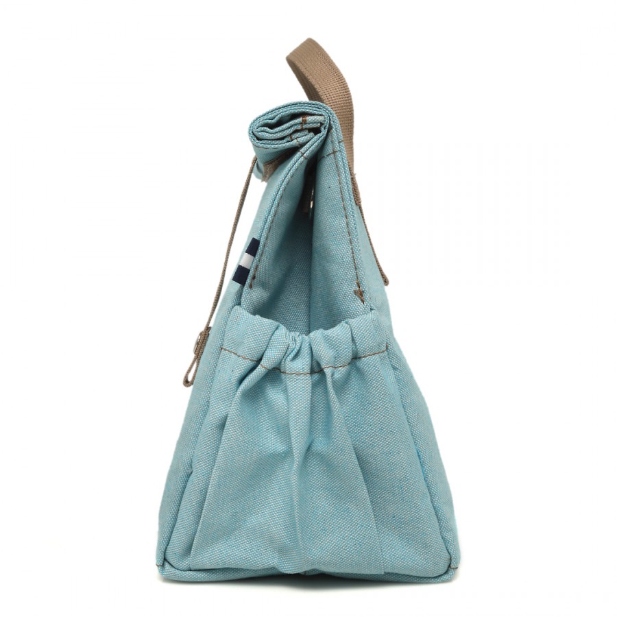 Aqua with Beige Straps