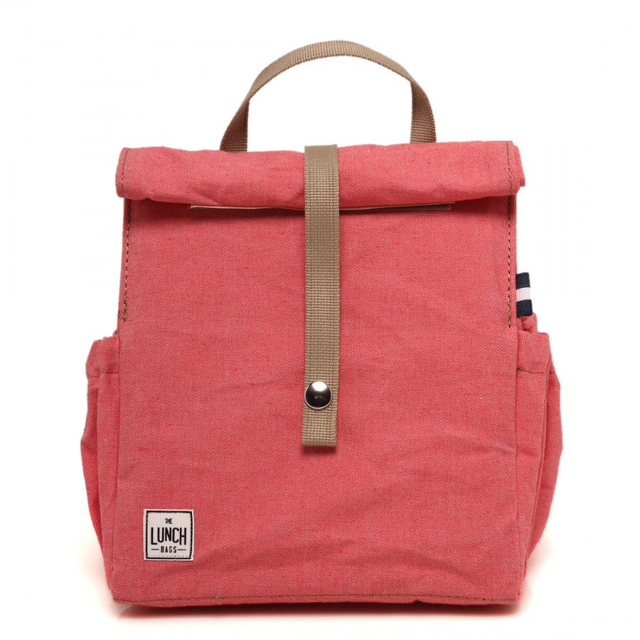 Coral with Beige Straps