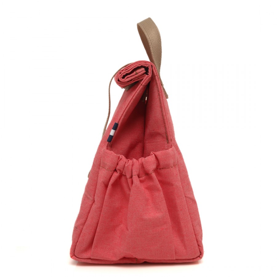 Coral with Beige Straps