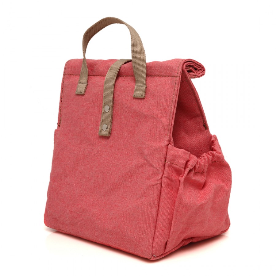 Coral with Beige Straps