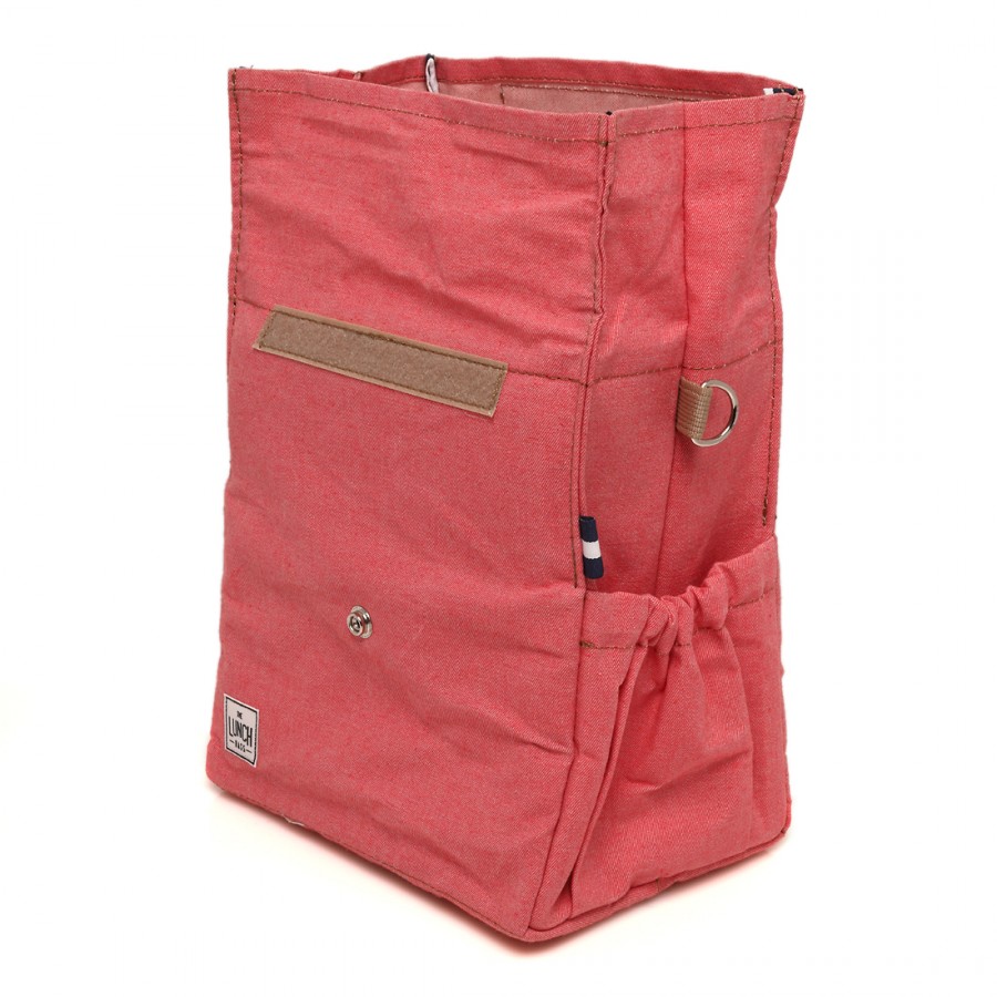 Coral with Beige Straps