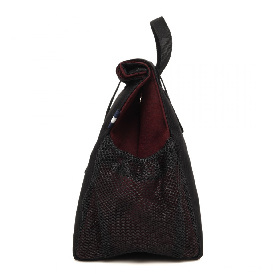 Dark Red with Black Straps
