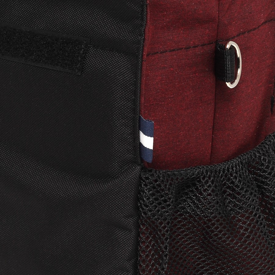 Dark Red with Black Straps