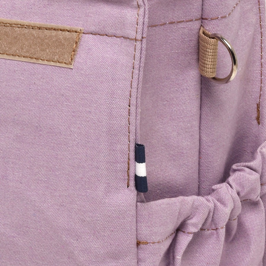 Lilac with Beige Straps