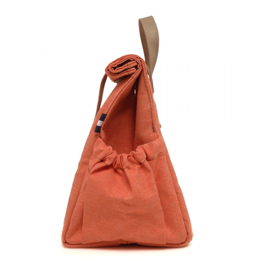 Orange with Beige Straps