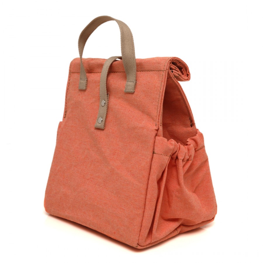 Orange with Beige Straps