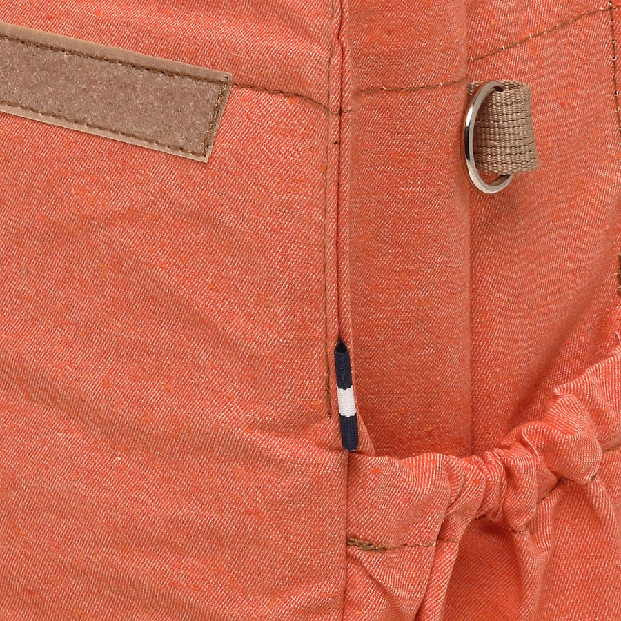 Orange with Beige Straps