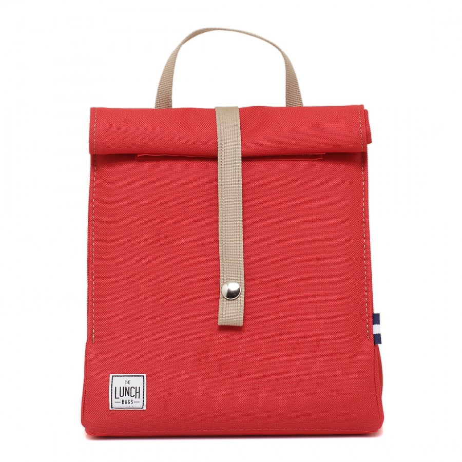 Red with Beige Strap