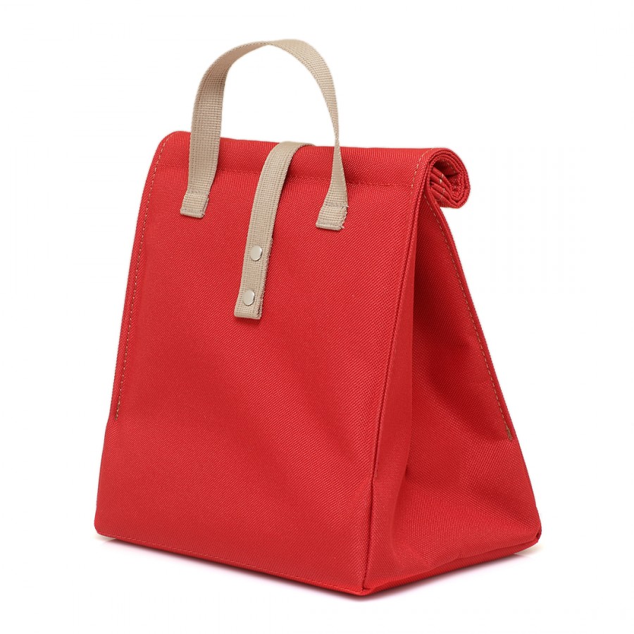 Red with Beige Strap